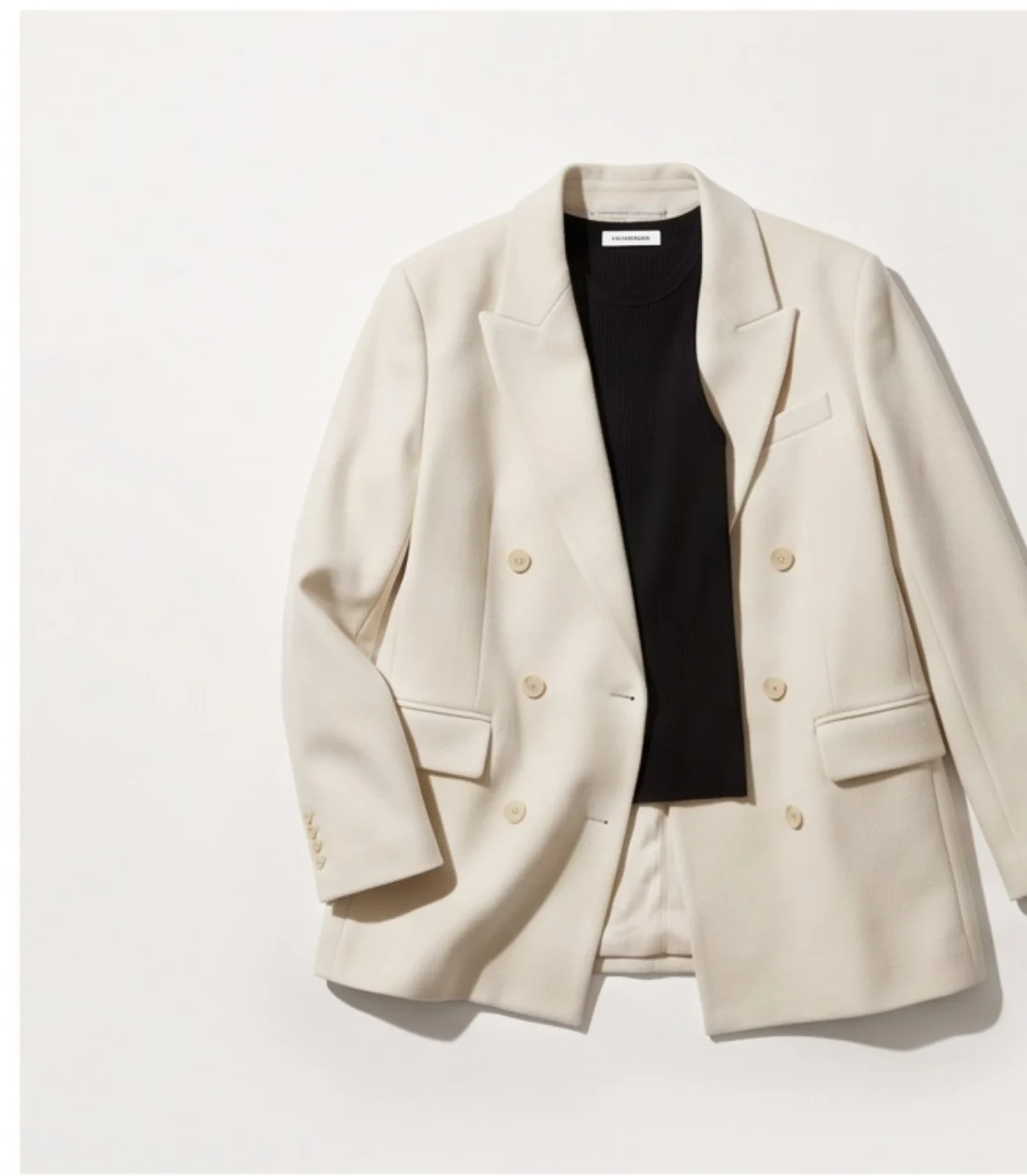 Bone wool blazer, original photo